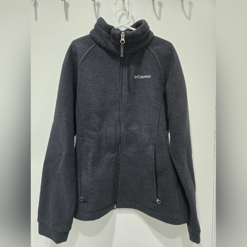 Columbia Charcoal Full-Zip Fleece Jacket